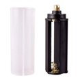 thumbnail image 1 of EeaseCA 2 Pcs Black Plastical Metal AAA Battery Holder Box Case Cylindrical Type For 18650 Flashlight, 1 of 7