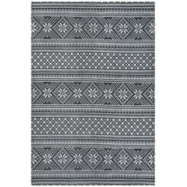 SAFAVIEH Cedar Brook Lynette Southwestern Cotton Area Rug, Black/Ivory, 2'3" x 4'