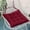 Red, variant on Corduroy & Velvet Striped Chair Cushion with Non-Slip Bottom & Adjustable Straps | Soft, Comfortable Seat Pad | 1 Count