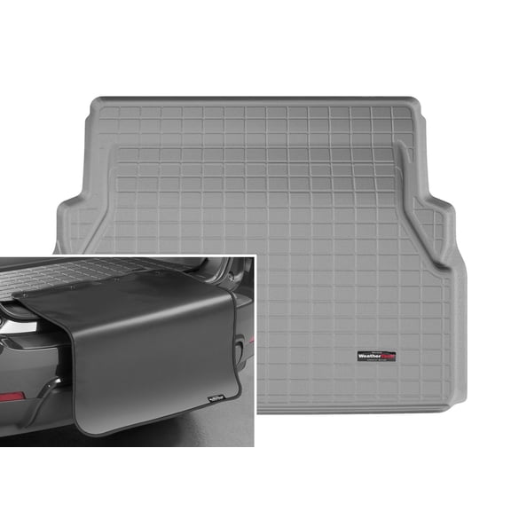 WeatherTech Cargo Trunk Liner with Bumper Protector compatible with 2021-2026 Toyota Sienna - Behind 2nd Row w/ Bumper Protector, Grey
