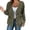 Green, variant on Ediodpoh Women's Solid Color Button Down V Neck Loose Long Sleeved Cardigan Classic Cardigans for Women Black L
