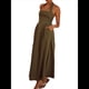 thumbnail image 1 of Vestidos de Verano para Mujer 2025, Estilo Halter, Maxivestido Elegante para Invitadas de Boda, Cóctel, Semiformal, para Fiestas de Verano Verde Oscuro L, 1 of 9