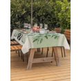 thumbnail image 3 of Outdoor Tablecloth with Umbrella Hole for Patio/Picnic/Party/Camping, Eucalyptus Leaves Waterproof Table Cloth Rectangle Table Cover Washable, Sage Green Botanical Rustic (60"x 120"), 3 of 8