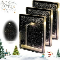 2024 New Handmade DIY Christmas Lights, Snowy Night Street Lamps Night Light, Snowy Lamp, DIY Snow Scenery Night Light, Snowy Night Street Lamp DIY Handmade Christmas Lights