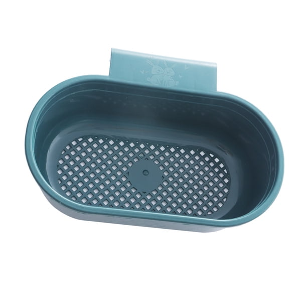 Injueey Cesta eficiente del colador del fregadero de la cocina para una fácil limpieza y mantenimiento, separación en seco y húmedo Organizadores de utensilios de cocina azul oscuro