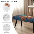 thumbnail image 6 of Whosucclay Elk Moon Stained Glass Print Stretch Bench Cover, Dust Proof Dining Chair Slipcovers Water Resistant Bench Seat Protector Comfortable Bench Cushion Cover for Living Room, Bedroom, 6 of 7