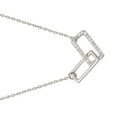 thumbnail image 1 of Guardurnaity Collar con forma de cuadrado doble brillante Colgante de diamantes brillantes Ropa, zapatos y accesorios Miscelánea, 1 of 6
