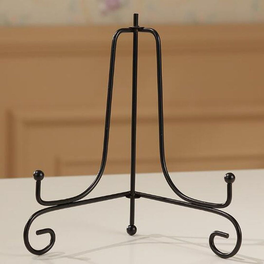 Metal Iron Easel Book Shelf Photo Storage Holders Picture Frame Holder