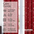 thumbnail image 6 of Deconovo Christmas Decoration Thermal Insulated Curtains with Silver Dots Printed Pattern-Grommet Blackout Curtains for Nursey Room(52W x 54L inch, Red, 2 Panels), 6 of 7
