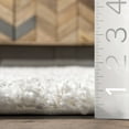thumbnail image 3 of nuLOOM Iola Geometric Shag Area Rug, 5' 3" x 7' 6", White, 3 of 9