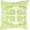 Green, Aqua, Ivory / Kellerberrin, variant on Boutique Rugs Bulphan Throw Pillow