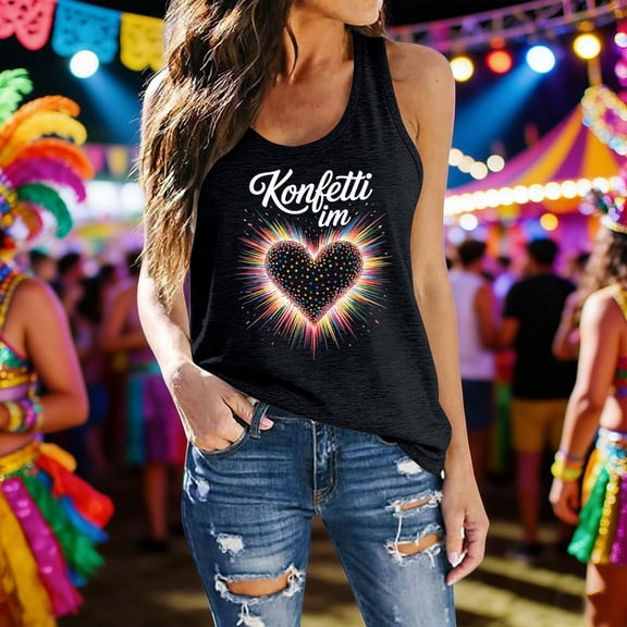 Tank Tops for Women Women's Fashion Casual Sleeveless Layering Tank Camisoles for Women Black L