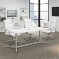 thumbnail image 2 of Bush Furniture 72W x 36D Boat Shaped Conference Table with Metal Base, 2 of 7