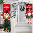 thumbnail image 2 of 2Pcs Christmas Themed Front Door Banner Hanging Decor Porch Sign Cloth Ornament Holiday Decoration, 2 of 6