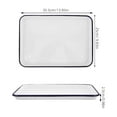 thumbnail image 2 of OULII Enamel Bake Pan For Family Gatherings White Color Suitable For Serving At Home 1Pcs, 2 of 7