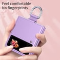 thumbnail image 4 of Allytech Case for Samsung Galaxy Z Flip 3 5G 2021, Ultra Thin Slim Protective Hard PC Anti-Scratch Shockproof Case with Ring Holder Smartphone Case for Galaxy Z Flip 3 2021, Purple, 4 of 7