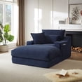 thumbnail image 2 of ODUWA Modern Deep Seat Lounge Chair with Cup Holders & Side Pockets, Single Sofa for Living Room, Apartment, Office, 2 of 6