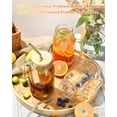 thumbnail image 7 of 24 oz Mason Jar with Bamboo Lids 8-Piece Drinking Set with Handles and Straws, 7 of 7