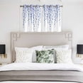 thumbnail image 3 of Navy Blue Polka Dots Kitchen Curtains Window Panels, Vintage Abstract Art Watercolor Insulated Window Treatment Curtain, Grommet Curtains for Bedroom/Living Room/Bathroom, 2 Piece 42"Wx54"L, 3 of 8