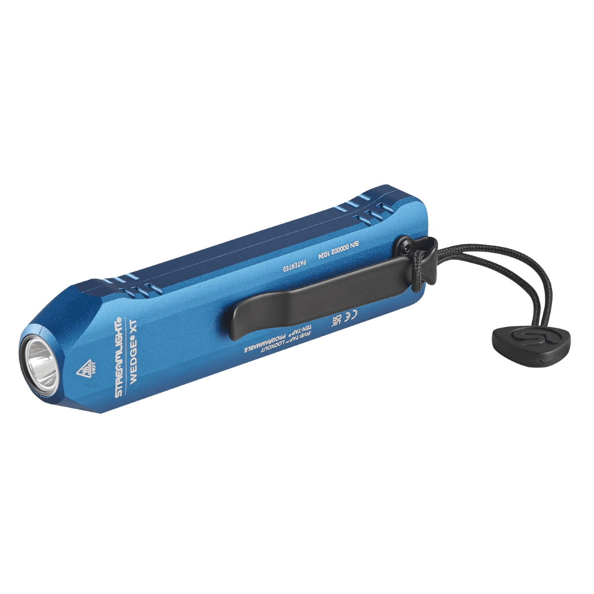 Streamlight 500 Lumen C.O.P.S. Wedge XT Flashlight - Includes USB-C cord, pocket lanyard - Blue