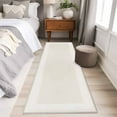 thumbnail image 5 of Cream Greek Key Large Area Rugs for Bedroom Living Room, Soft Non Slip Carpet Bedside Rug, Geometric Greece Ancient Farmhouse Geo Rectangular Floor Cover Kitchen Accent Rug 2'x6' for Office, 5 of 9
