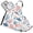 Fish and Coral, variant on Line Graffiti 5 Pcs Kitchen Set Heat Resistant Oven Mitts and Non-Slip Pot Holders with Adjustable Cooking Apron
