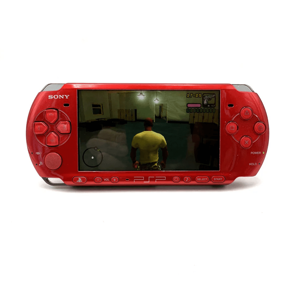 Free Shipping! PlayStation Portable PSP 3000 Red Handheld Gaming