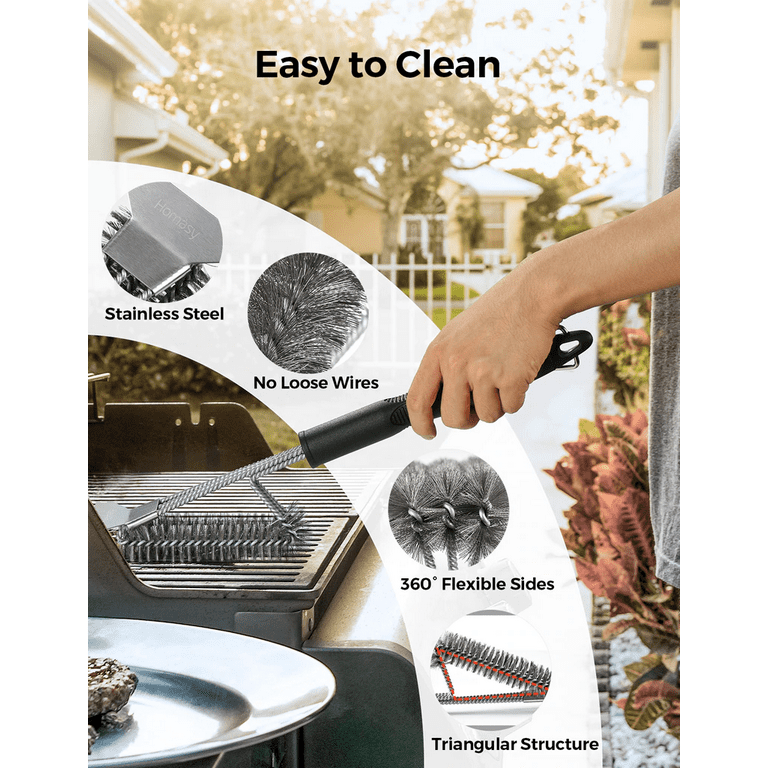 Universal Fit BBQ Cleaner Accessories for All Grates 18 Inch