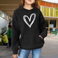 thumbnail image 2 of Mercatoo Girls Cute Heart Printed Hoodies School Casual Oversized Long Sleeve Kids Comfy Soft Pullover Tops Fall Winter Warm Clothes, 2 of 8