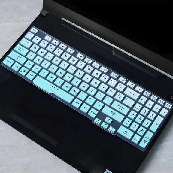 VORALYN 2026 New Keyboard Cover Silicone Universal for Laptop Accessories for Office,Home,School,Travel Gradient Blue