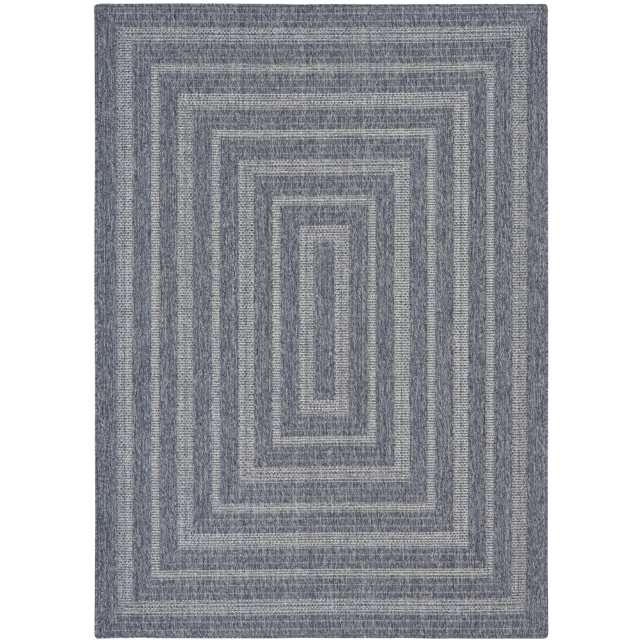 Nourison Tulum 5'3" x 7' Denim Outdoor Rug