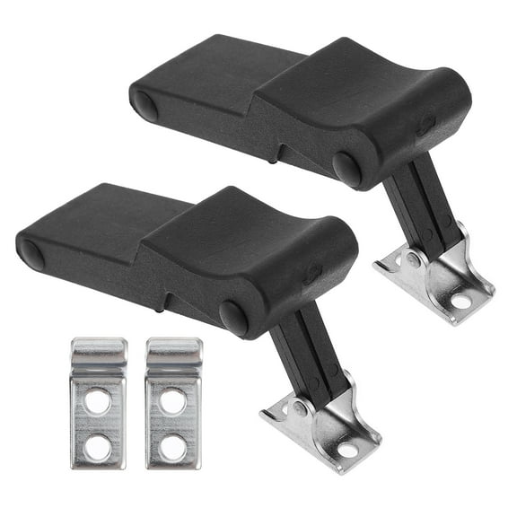 2pcs Flexible Door Draw Latch Lock Replacement Rubber Metal Over-Center Latch