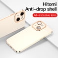 thumbnail image 4 of Oliegs Heated Blanket Suitable For IPhone13 Electroplating Phone Case Full Camera Protection Soft TPU Case Cover (6.1 Inch) Chocolate, 4 of 5