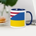 thumbnail image 4 of CafePress - American Support Towards Ukraine Mugs - 11 oz Ceramic Mug - Novelty Coffee Tea Cup, 4 of 6