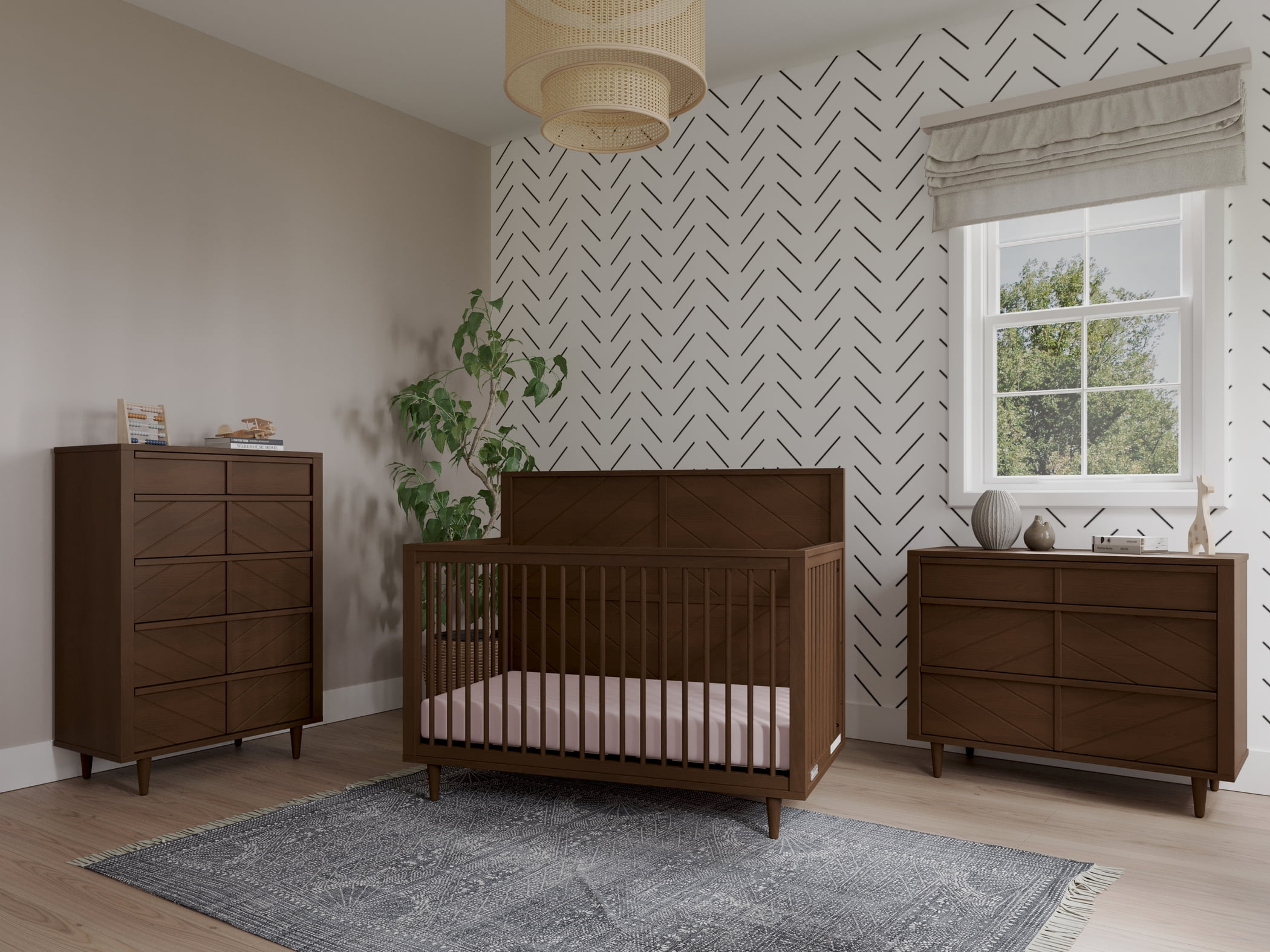 Surrey Hill 4-in-1 Convertible Crib, Toasted Chestnut