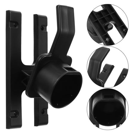 Raindrops Car Charger Cable Hanger Ev Charging Organizer Black Pa66 1Set