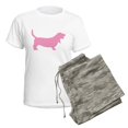 thumbnail image 5 of CafePress - Pink Basset Hound Women's Light Pajamas - Women's Short Sleeve Print T-Shirt and Pants Light Cotton Pajama Set, 5 of 7
