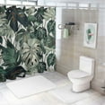 thumbnail image 7 of Orinice Tropical Plants Shower Curtain Green Botanical Palms Monstera Leaf Banana Leaves Spring Rustic Farmhouse Bathroom Accessories Decor Set with Hooks 36x72, 7 of 7