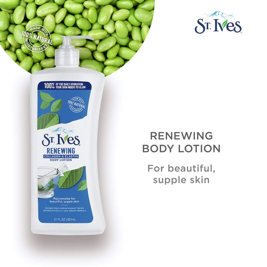 St. Ives Skin Renewing Body Lotion Collagen Elastin 21 ozPack of 3