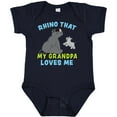 thumbnail image 3 of Inktastic Rhino That My Grandpa Loves Me with Cute Rhinos Boys or Girls Baby Bodysuit, 3 of 5