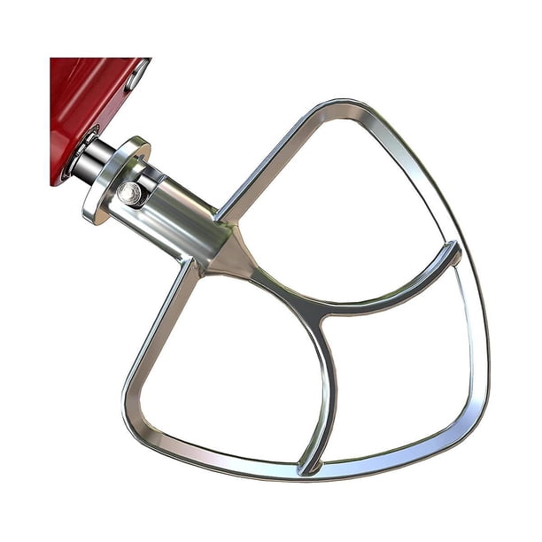 Batidor plano de Acero inoxidable WEIHJMXG para batidoras de pie de 4,5 a 5 qt sin revestimiento apto para lavavajillas
