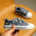 thumbnail image 2 of Kushyshoo Kids Canvas Shoes Toddler Boy Blue Dinosaurs Sneakers for School Days Size 12, 2 of 7