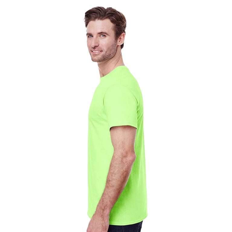 JERZEES High Visibility Safety T-Shirt, 2-Pack Short Sleeve Neon