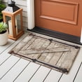 thumbnail image 4 of Entryway Rug 2'x3', Farmhouse Wood Grain Small Rug for Kitchen Bathroom Door Mat Indoor Entrance, Vintage Country Barn Gate Brown Non-Slip Area Rugs Floor Mats Carpet Front Door Rugs, 4 of 8