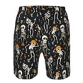 thumbnail image 3 of Fotbe Dancing Skeleton Party Trajes de Baño Estampados para Hombre, Shorts de Verano de Secado Rápido, Ropa de Playa, Bañadores-Large, 3 of 6