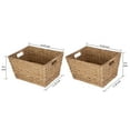 thumbnail image 6 of Better Homes & Gardens Large Water Hyacinth Storage Baskets with Handles, 2 Pack, 6 of 12