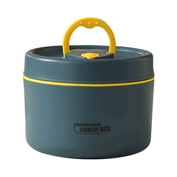 Lonchera Térmica de Acero Inoxidable, Diseño a Prueba de Fugas, Aislamiento de Espuma, Asa Portátil, Conservación de Alimentos Multicapa, Uso En Oficina, Escuela y Exteriores, Incluye Bolsa
