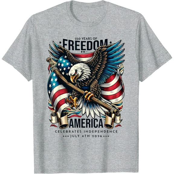 Sam Soft The 250 Years America Anniversary Independence Day Unisex T-Shirt Full Size S-5XL