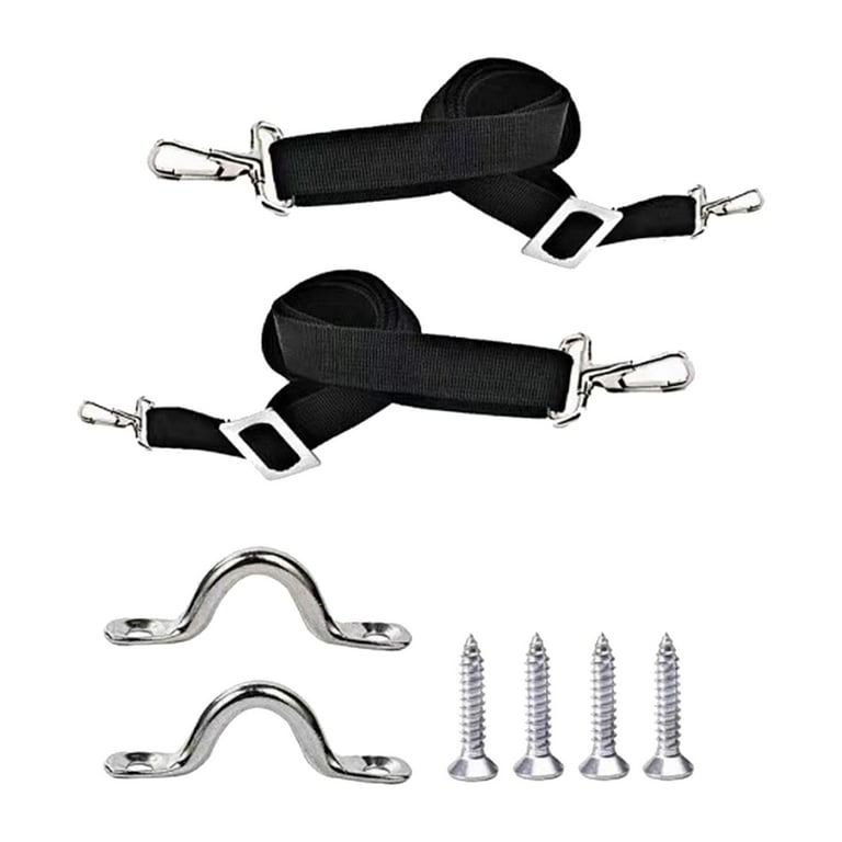 2x Adjustable Bimini Top Straps with Loops Hook 28~60 Bimini