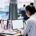 thumbnail image 4 of SAYEEC Pink Magazine File Holder 4-Compartment Desktop File Organizer, Standing Racks for Office & School, 4 of 8